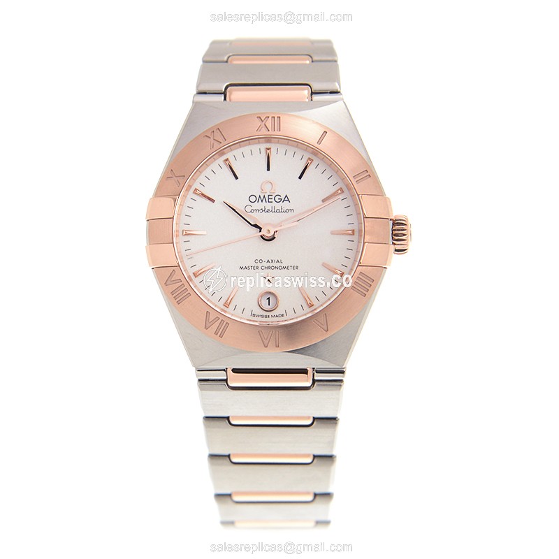 Omega 131.20.29.20.02.001 CONSTELLATION Automatic 18kt Rose Gold & Steel