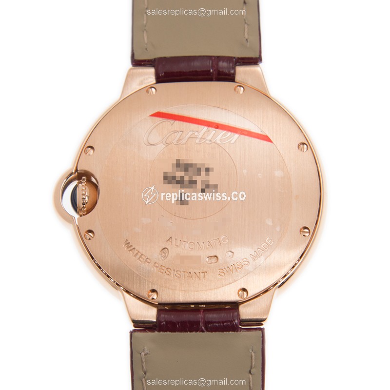Cartier WJBB0034 BALLON BLEU Automatic 18kt Rose Gold & Diamonds