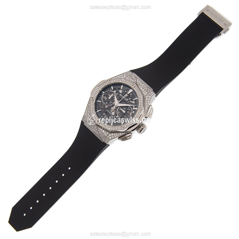 Hublot 525.NX.0170.RX.1704.ORL18 CLASSIC FUSION Automatic Titanium & Diamond