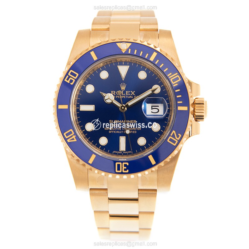 Rolex 116618LN-0003 SUBMARINER Automatic 18kt Yellow Gold