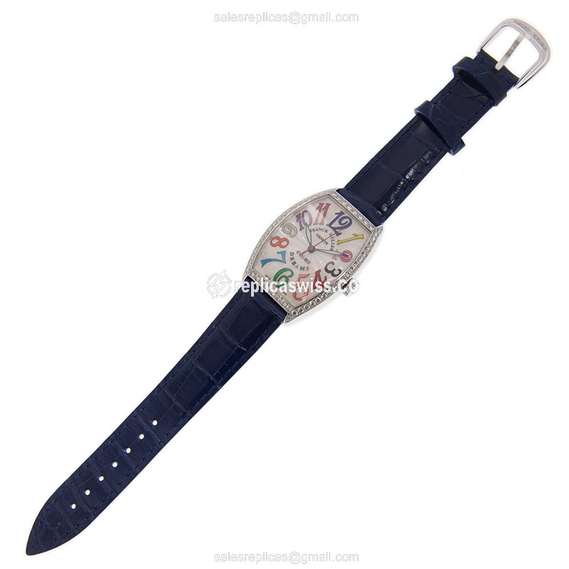 Franck Muller 5851 M SC COL DRM D 1R (AC) CINTREE CURVEX Automatic Stainless Steel & Diamonds