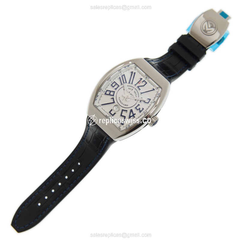 Franck Muller V 45 SC DT (AC.BU) VANGUARD Automatic Stainless Steel