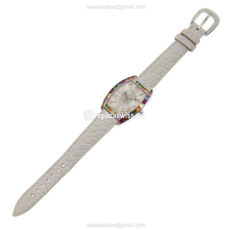 Franck Muller 1752 QZ REL QTR SAI BAG 1P BAG (AC) CINTREE CURVEX Quartz Stainless Steel & Diamonds