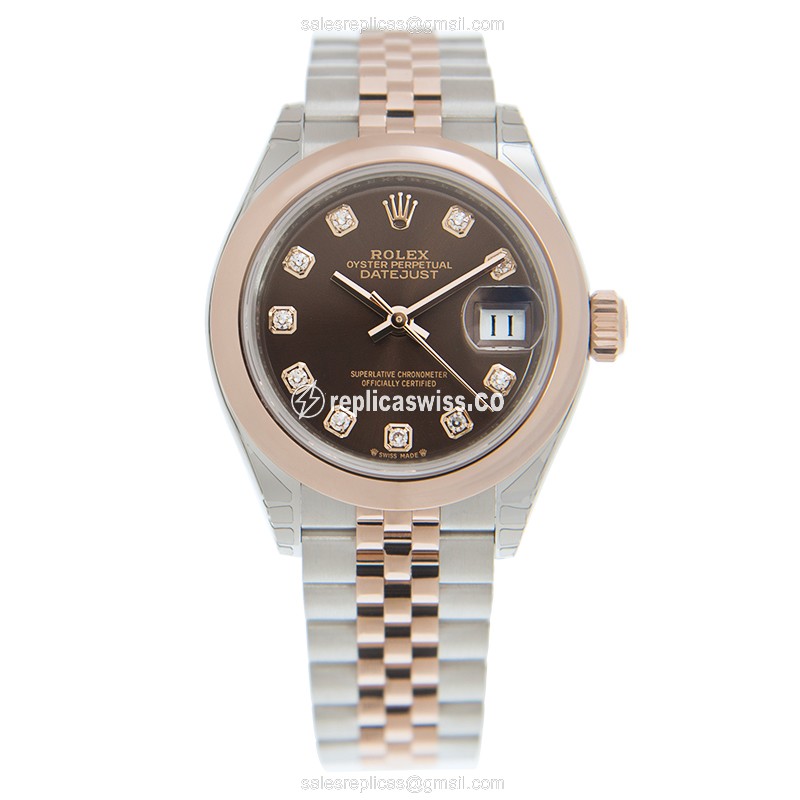 Rolex 279161-0011 LADY DATEJUST Automatic 18kt Rose Gold & Steel