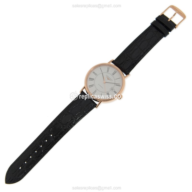 Longines L4.922.1.11.2 PRESENCE Automatic 18kt Rose Gold