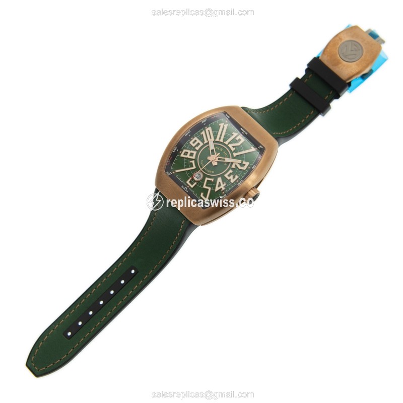 Franck Muller V 45 SC DT CIR (BZ.NR.BR) - GREEN VANGUARD Automatic Brass