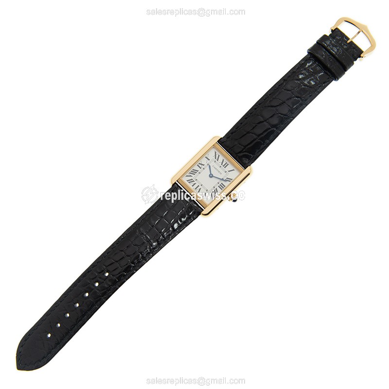 Cartier W5200002 TANK Quartz 18kt Yellow Gold