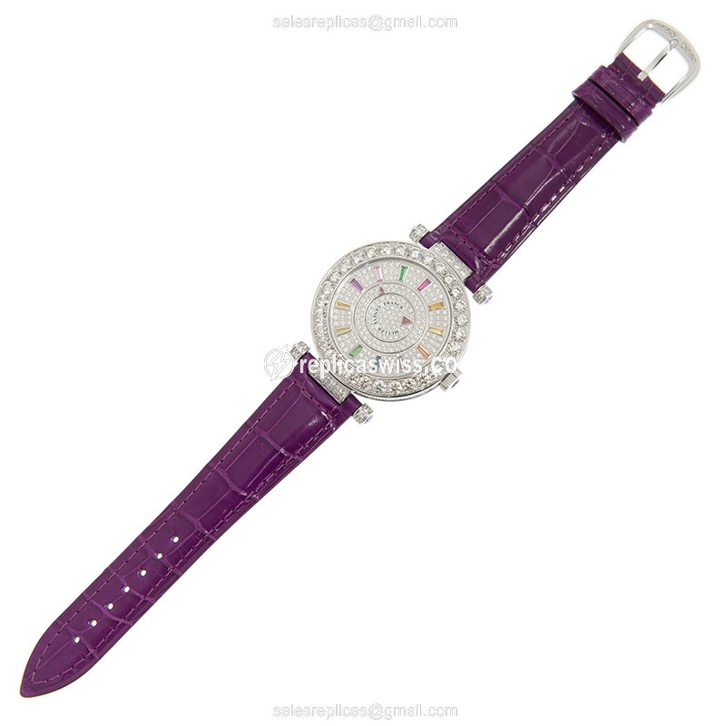 Franck Muller DM 42 COL DRM D 1R CD (OG) DOUBLE MYSTERY Automatic 18kt White Gold & Diamond