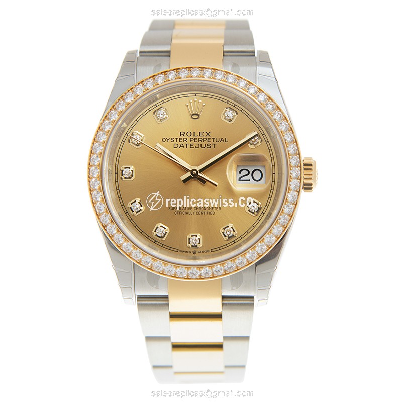 Rolex 126283RBR-0004 DATEJUST Automatic 18kt Gold & Diamond & Steel