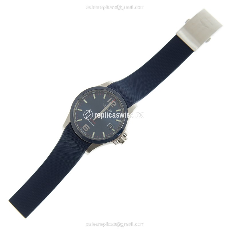 Longines L3.729.4.96.9 CONQUEST Quartz Ceramic & Steel