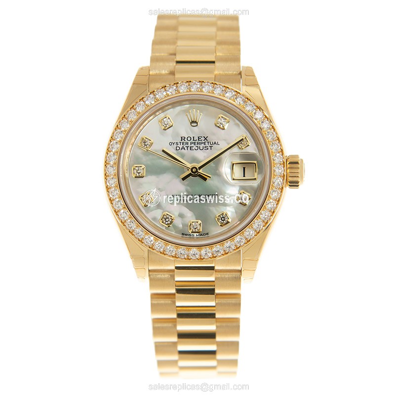 Rolex 279138RBR-0015 LADY DATEJUST Automatic 18kt Gold & Diamond