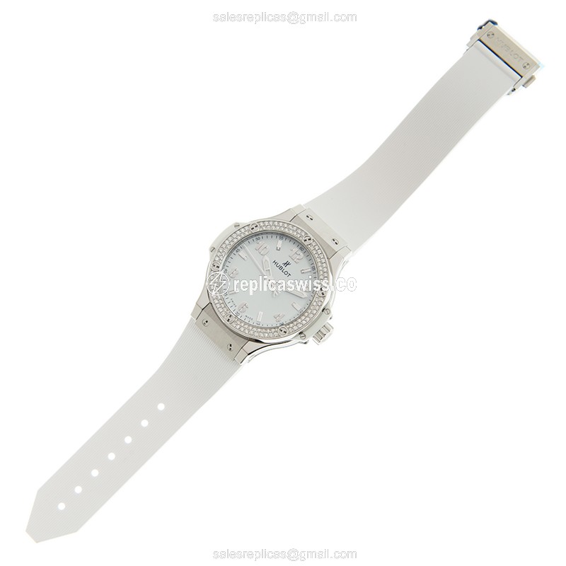 Hublot 361.SE.2010.RW.1104 BIG BANG Quartz Stainless Steel & Diamonds