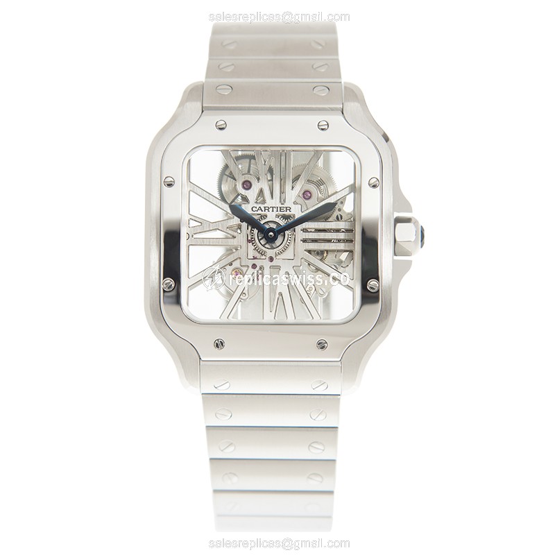 Cartier WHSA0007 SANTOS Manual Wind Stainless Steel