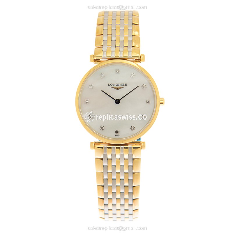 Longines L4.512.2.87.7 LA GRANDE Quartz Gold-Plated & Stainless Steel