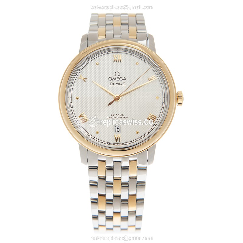 Omega 424.20.40.20.02.005 DE VILLE Automatic 18kt Gold & Steel