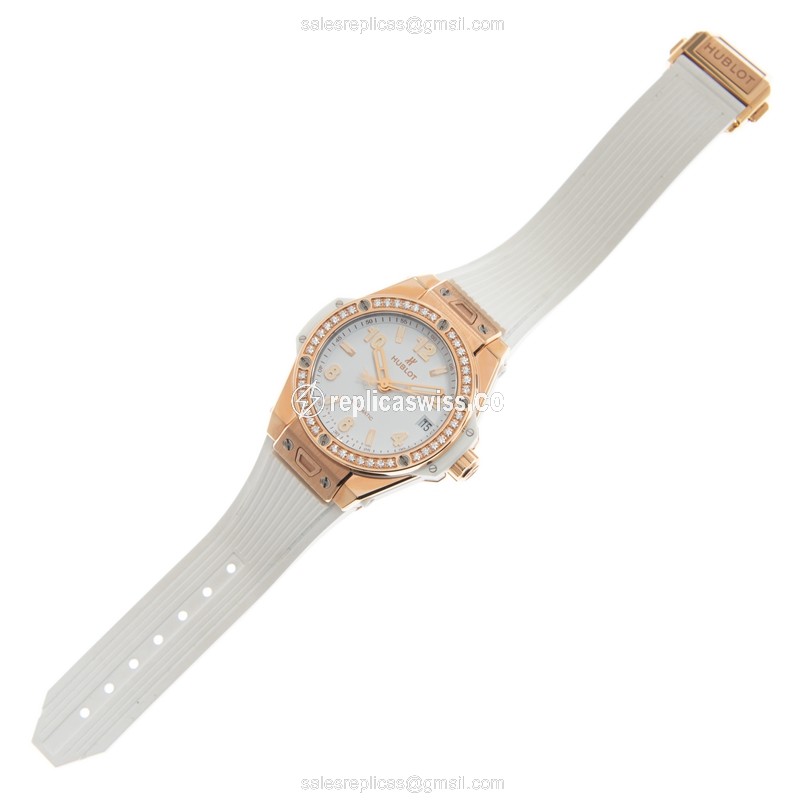 Hublot 465.OE.2080.RW.1204 BIG BANG Automatic 18kt Rose Gold & Diamonds