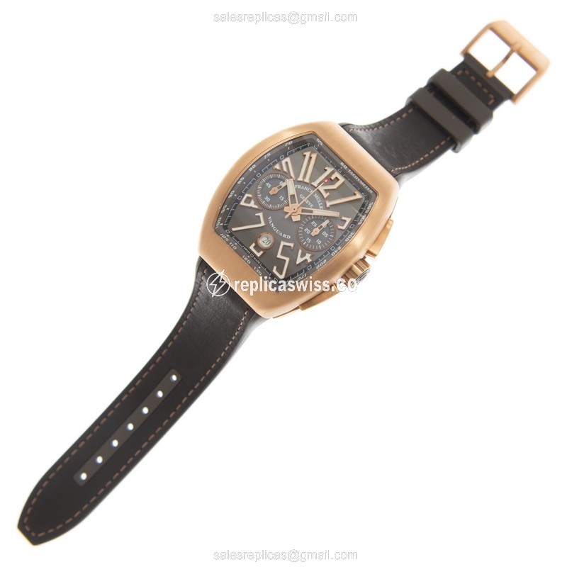 Franck Muller V 45 CC DT(5N.BR) TT VANGUARD Automatic 18kt Rose Gold