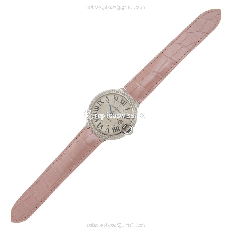 Cartier WE900951 BALLON BLEU Automatic 18kt White Gold & Diamond