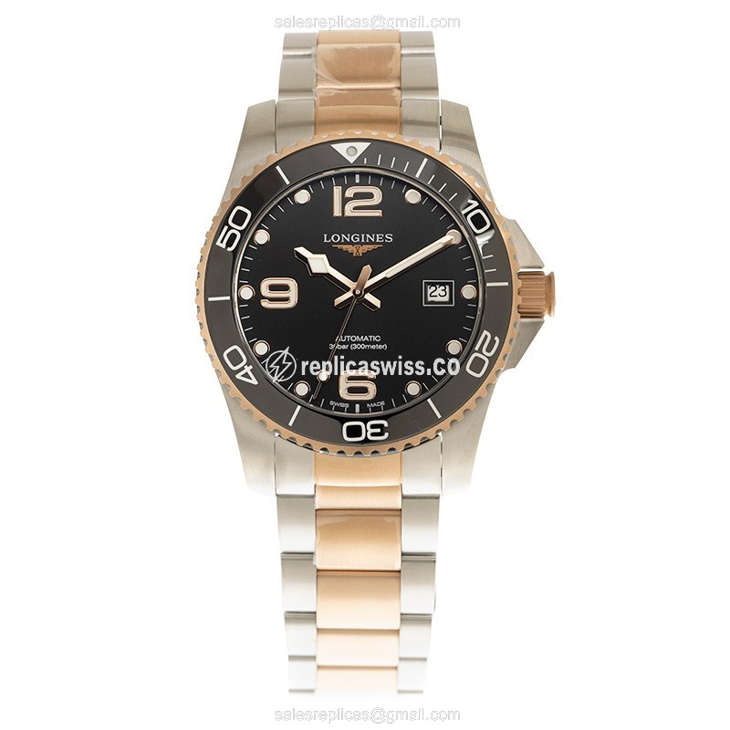 Longines L3.781.3.58.7 CONQUEST Automatic 18kt Rose Gold & Steel