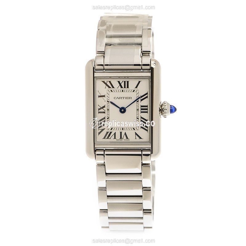 Cartier WSTA0051 TANK Quartz Stainless Steel