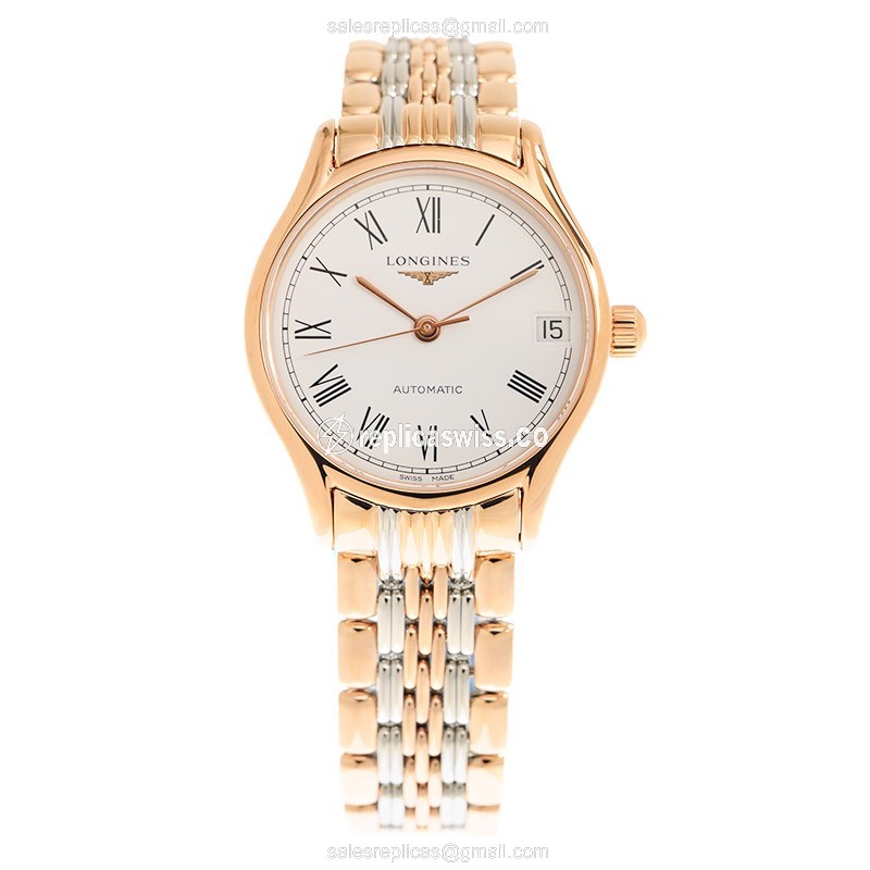 Longines L4.361.1.11.7 LONGINES LYRE Automatic 18kt Rose Gold & Steel