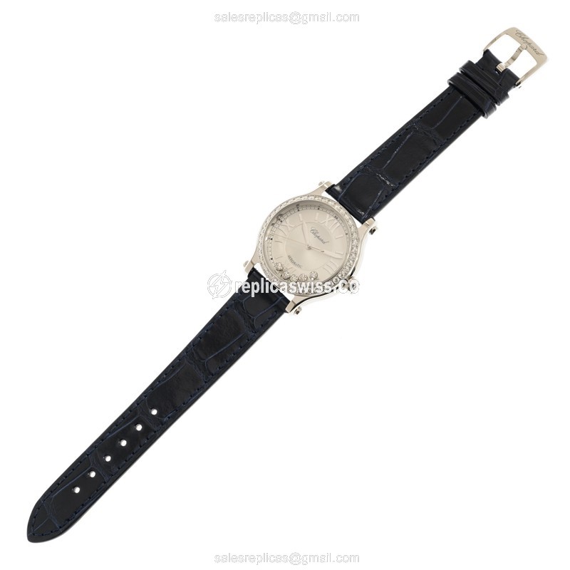 Chopard 278608-3003 HAPPY SPORT Automatic Stainless Steel & Diamonds