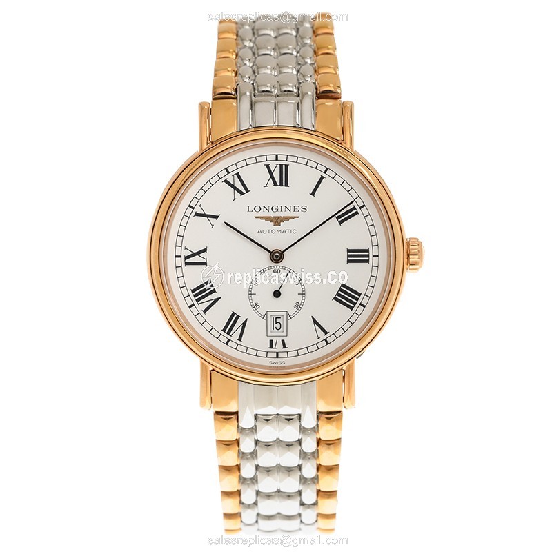 Longines L4.905.1.11.7 PRESENCE Automatic Gold-Plated & Stainless Steel