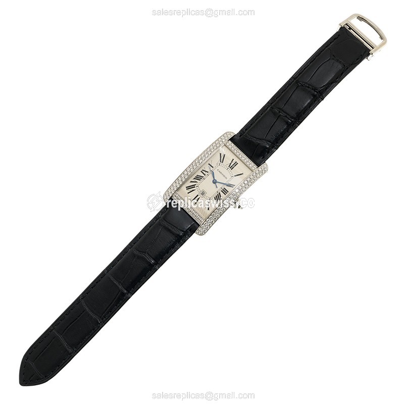 Cartier WB710004 TANK Automatic 18kt White Gold & Diamond