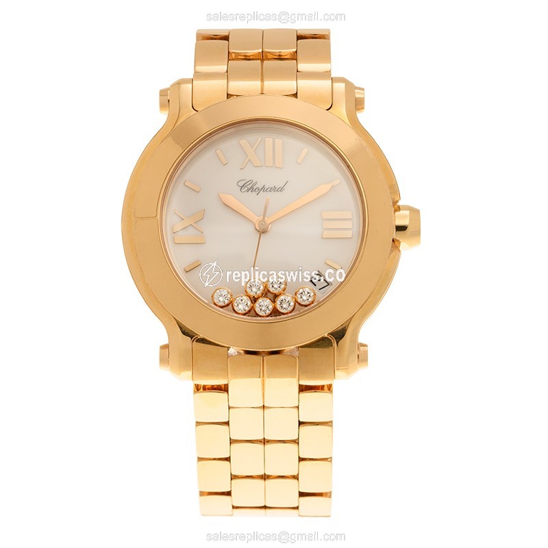 Chopard 277472-5001 HAPPY SPORT Quartz 18kt Rose Gold