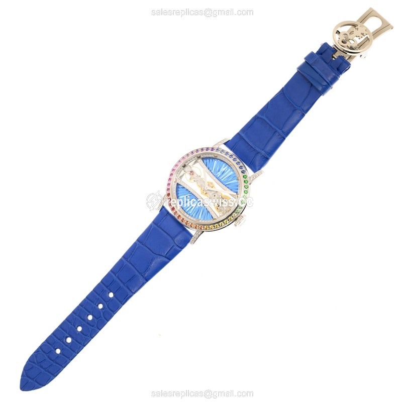 Corum 113.001.69/0F03 BD91G GOLDEN BRIDGE Manual Wind 18kt White Gold & Diamond