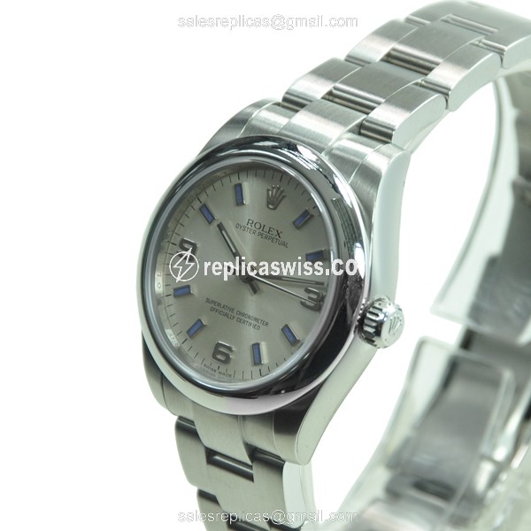Rolex 177200SV369BL OYSTER PERPETUAL Automatic Stainless Steel