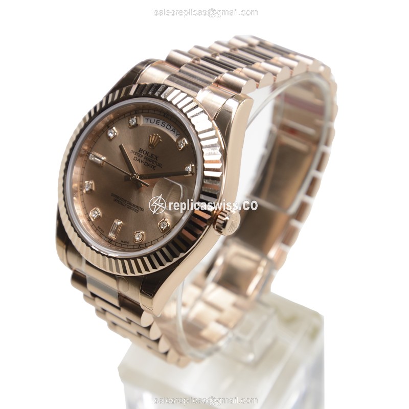 Rolex 218235A DAY-DATE Automatic 18kt Rose Gold