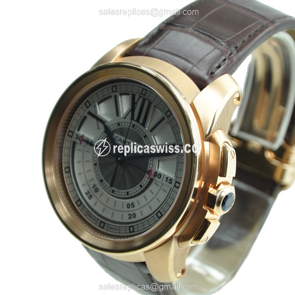 Cartier W7100004 CALIBRE DE CARTIER Manual Wind 18kt Rose Gold