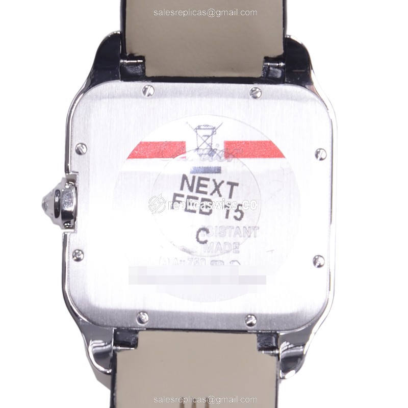 Cartier WH100251 SANTOS Quartz 18kt White Gold & Diamond
