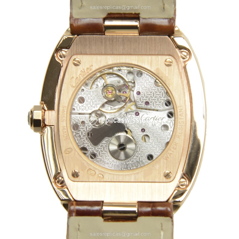 Cartier W8000002 BAIGNOIRE Manual Wind 18kt Rose Gold
