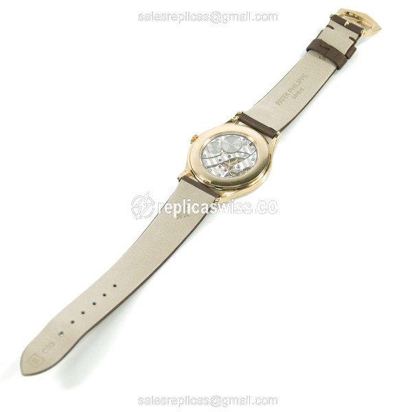 Patek Philippe 4897R-001 CALATRAVA Manual Wind 18kt Rose Gold & Diamonds