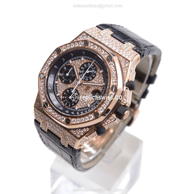 Audemars Piguet 26067OR.ZZ.D002CR.01 ROYAL OAK Automatic 18kt Rose Gold & Diamonds