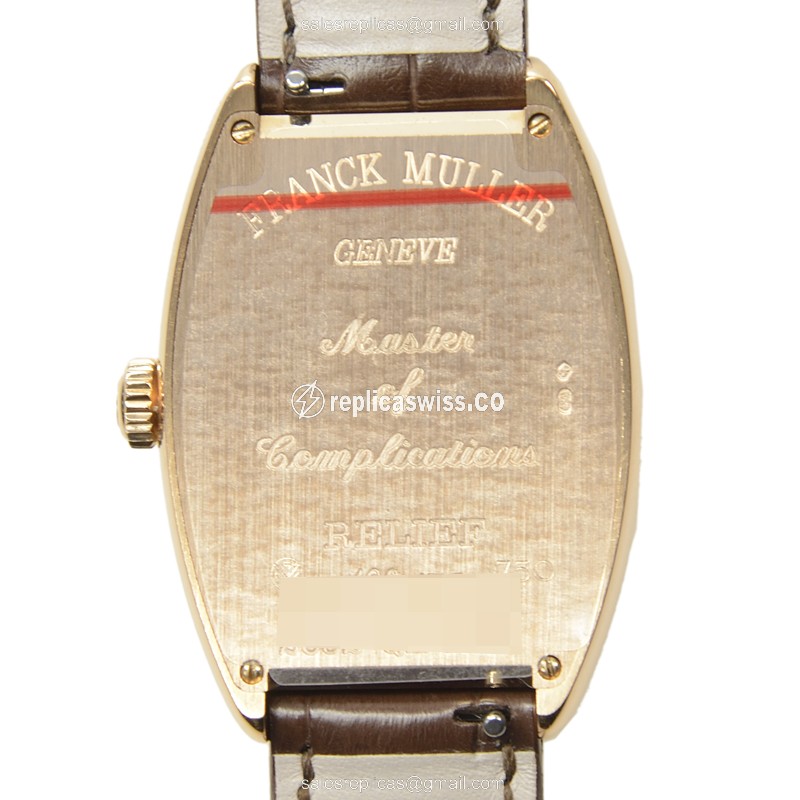 Franck Muller 2852 QZ REL (5N) CINTREE CURVEX Quartz 18kt Rose Gold