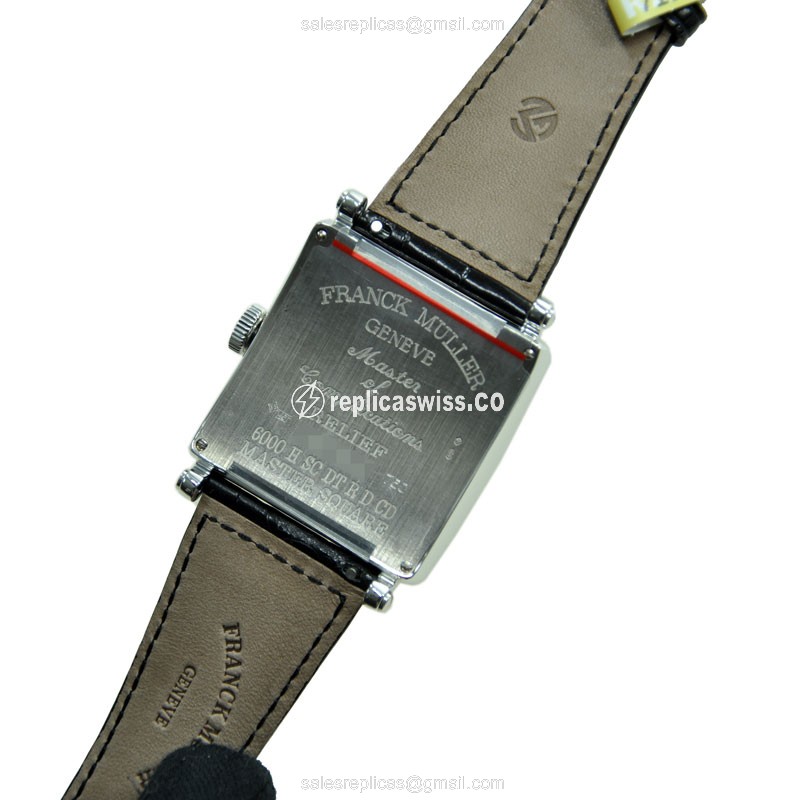 Franck Muller 6000 H SC DT R D CD (OG) MASTER SQUARE Automatic 18kt White Gold & Diamond