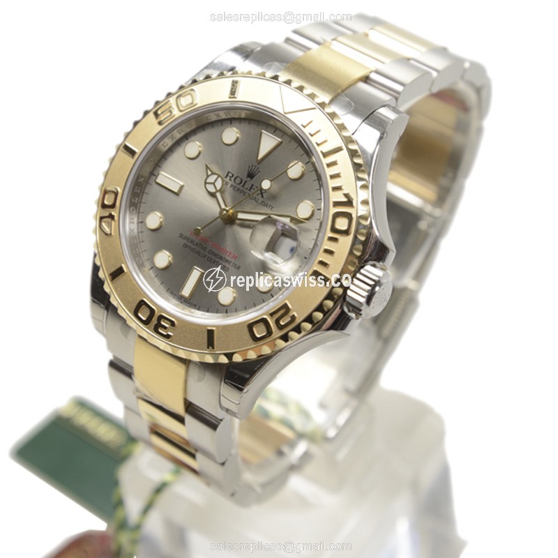Rolex 16623GY YACHT MASTER Automatic 18kt Gold & Steel