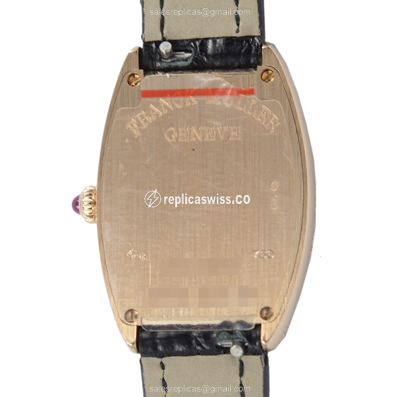Franck Muller 1752 QZ D (5N) CINTREE CURVEX Quartz 18kt Rose Gold & Diamonds