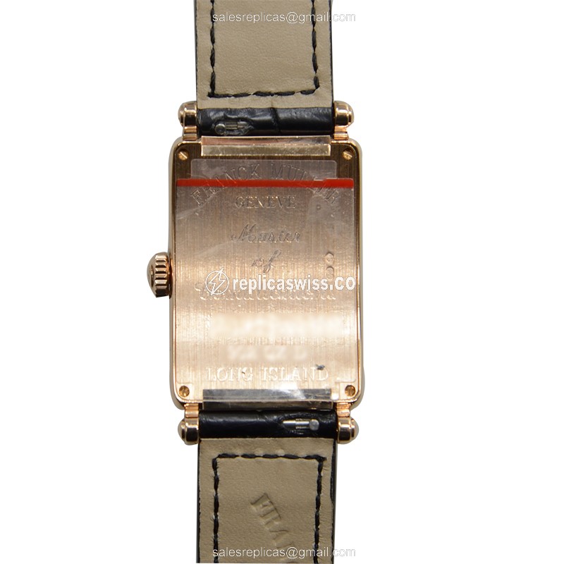Franck Muller 902 QZ D (5N) LONG ISLAND Quartz 18kt Rose Gold & Diamonds
