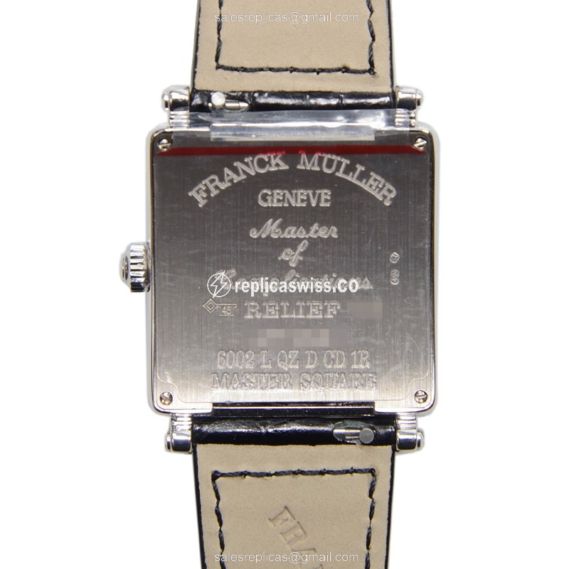 Franck Muller 6002 L QZ REL R D CD 1R (OG) MASTER SQUARE Quartz 18kt White Gold & Diamond