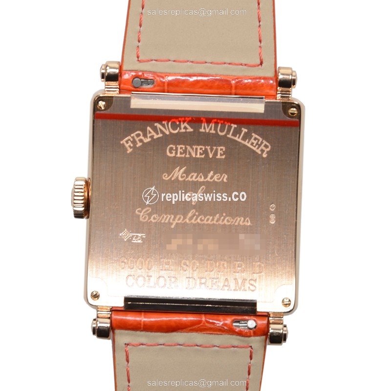 Franck Muller 6000 H SC DT COL DRM R D (5N) MASTER SQUARE Automatic 18kt Rose Gold & Diamonds