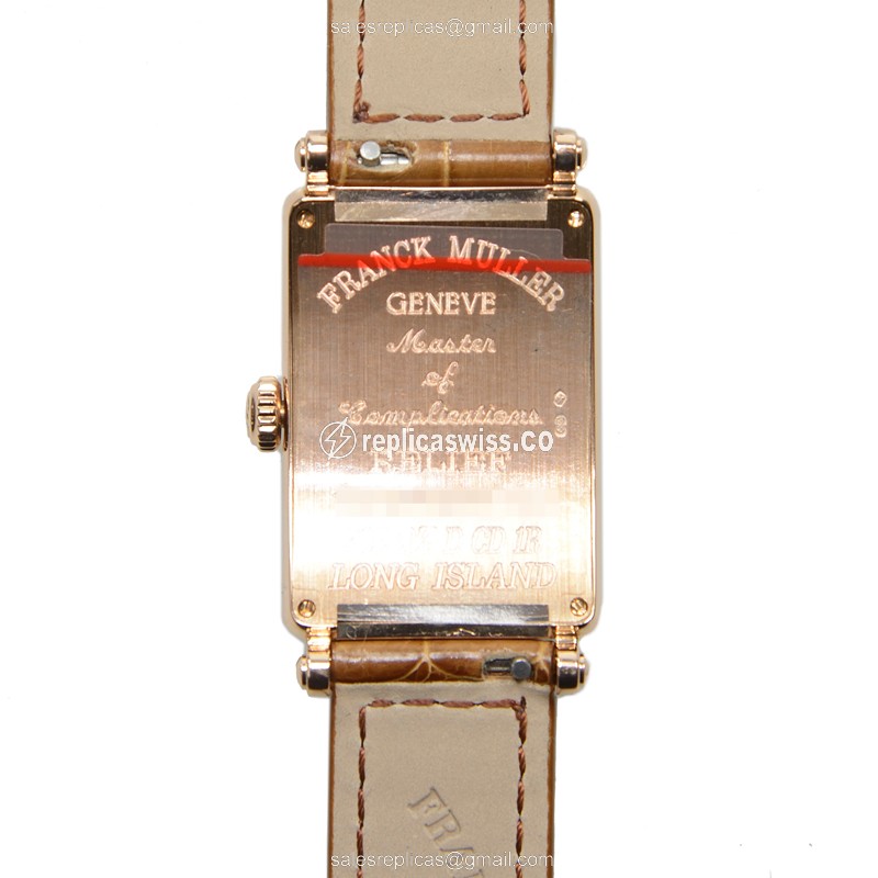 Franck Muller 902 QZ REL D CD 1R (5N) LONG ISLAND Quartz 18kt Rose Gold & Diamonds