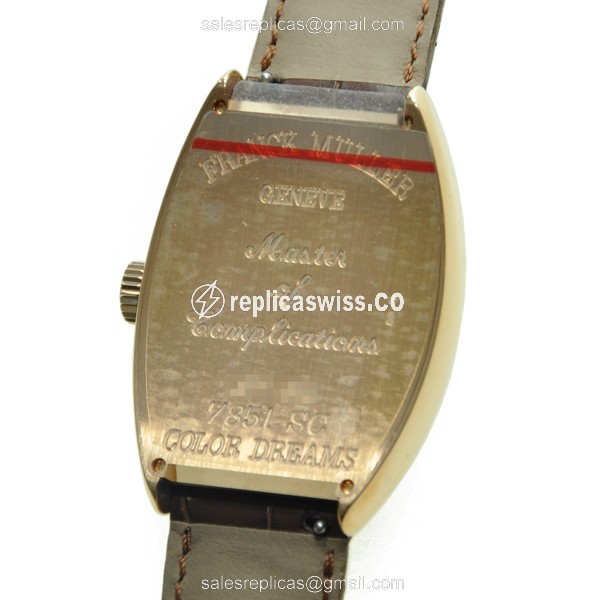 Franck Muller 7851 SC COL DRM (5N) COLOR DREAMS Automatic 18kt Rose Gold