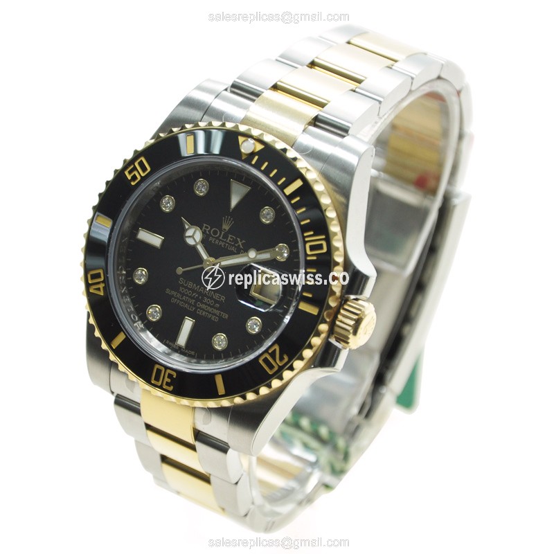 Rolex 116613LN8DIA SUBMARINER Automatic 18kt Gold & Steel