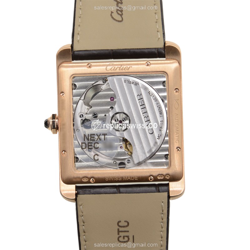 Cartier W5330002 TANK Automatic 18kt Rose Gold
