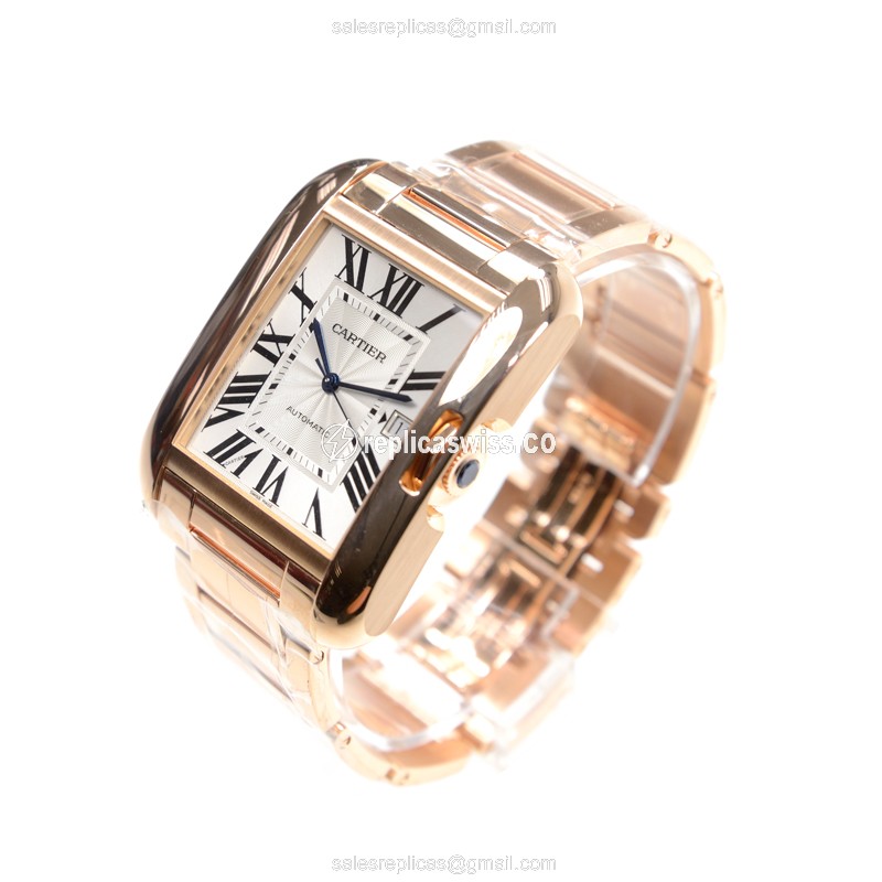 Cartier W5310002 TANK Automatic 18kt Rose Gold