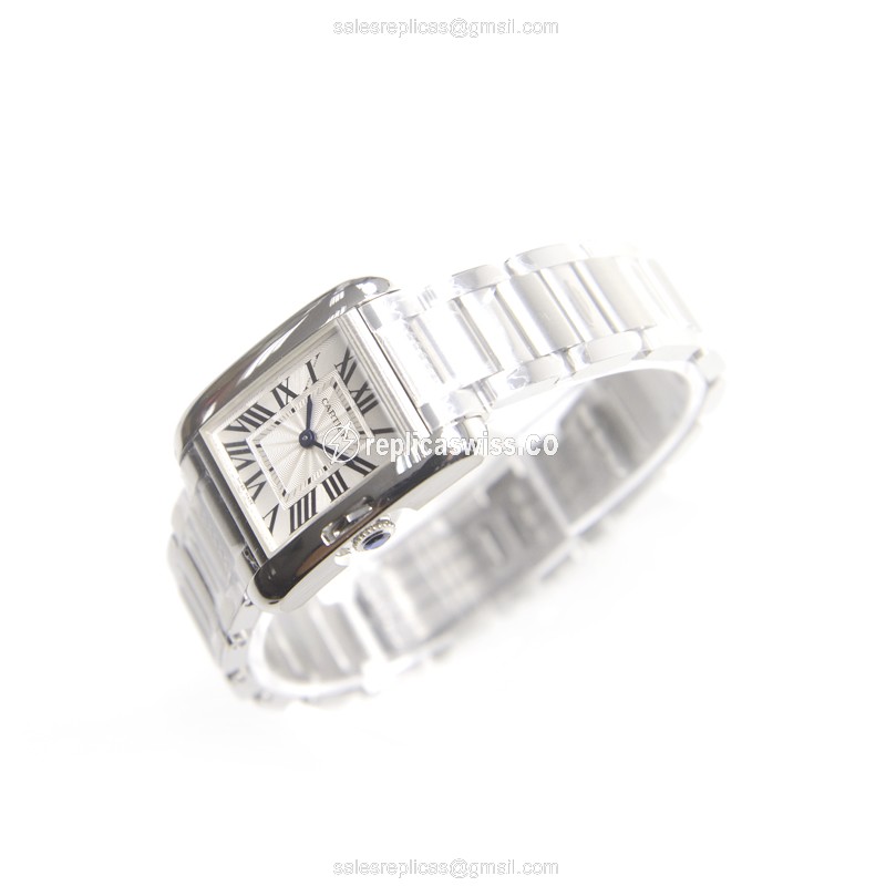 Cartier W5310022 TANK Quartz Stainless Steel